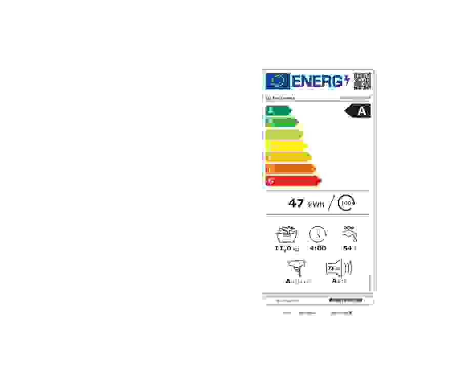 Energielabel LG wasmachine F4WR3011S6W