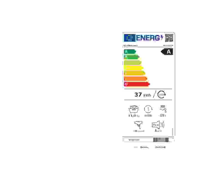 Energielabel LG wasmachine F4WX851Y