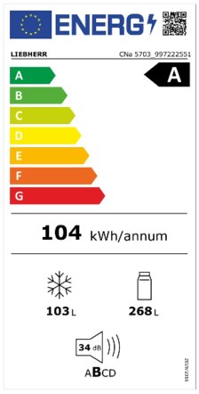 Energielabel LIEBHERR koelkast CNa 5703 20