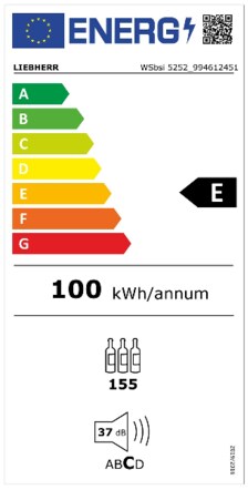 Energielabel LIEBHERR wijnkoelkast WSBSI 5252 20