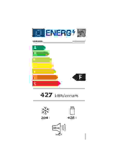 Energielabel SAMSUNG side-by-side koelkast rvs RF23R62E3S9