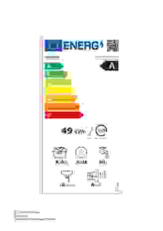 Energielabel SAMSUNG wasmachine WW90T534ATW