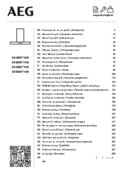 Gebruiksaanwijzing AEG afzuigkap inbouw DKB6971HB
