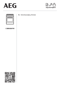 Gebruiksaanwijzing AEG fornuis inductie CIB6490APM