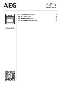 Gebruiksaanwijzing AEG oven inbouw OU5AB20CM