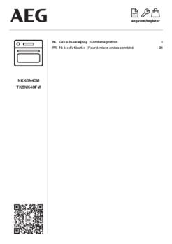 Gebruiksaanwijzing AEG oven met magnetron inbouw TK6NK40FM