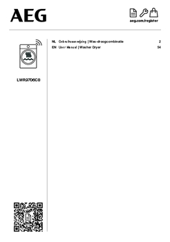 Gebruiksaanwijzing AEG was droogcombinatie LWR9706C8
