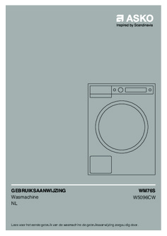 Gebruiksaanwijzing ASKO wasmachine W5096CW