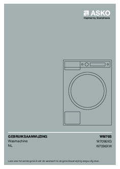 Gebruiksaanwijzing ASKO wasmachine grafiet W7096XG