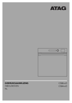 Gebruiksaanwijzing ATAG combi stoomoven inbouw CS8671D