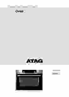 Gebruiksaanwijzing ATAG combi stoomoven inbouw grafiet CS6692C