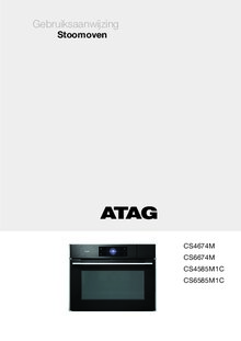 Gebruiksaanwijzing ATAG combi stoomoven inbouw grijs glas CS4585M1C