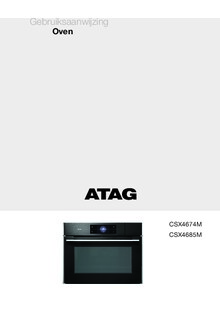 Gebruiksaanwijzing ATAG combi stoomoven met magnetron inbouw zwart CSX4685M