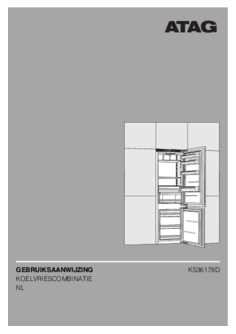 Gebruiksaanwijzing ATAG koelkast inbouw KS36178D