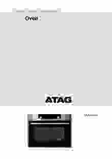Gebruiksaanwijzing ATAG magnetron inbouw MA4695C