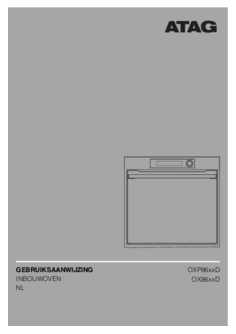 Gebruiksaanwijzing ATAG oven inbouw OXP8611D
