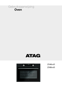 Gebruiksaanwijzing ATAG oven inbouw grafiet ZX6695D
