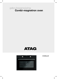 Gebruiksaanwijzing ATAG oven met magnetron inbouw CX4695D