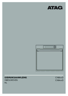 Gebruiksaanwijzing ATAG oven met magnetron inbouw CX8411D