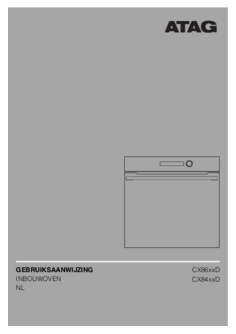 Gebruiksaanwijzing ATAG oven met magnetron inbouw CX8471D