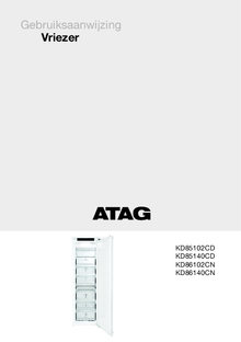 Gebruiksaanwijzing ATAG vrieskast inbouw KD86102CN