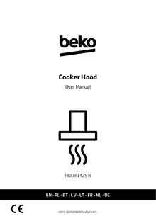 Gebruiksaanwijzing BEKO afzuigkap geintegreerd HNU61425B