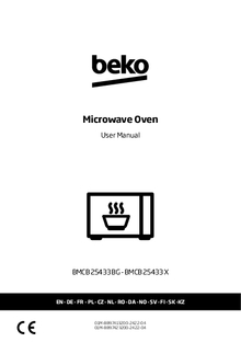 Gebruiksaanwijzing BEKO combi magnetron inbouw BMCB 25433 BG