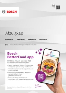 Gebruiksaanwijzing BOSCH afzuigkap wand DWB93BC30
