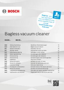 Gebruiksaanwijzing BOSCH stofzuiger violet BGC05AAA1