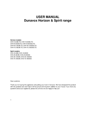 Gebruiksaanwijzing DUNAVOX wijnkoelkast inbouw DAVG 32.80DC.TO