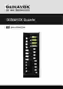 Gebruiksaanwijzing DUNAVOX wijnkoelkast mat zwart GRANDE DX 166.428DMBK