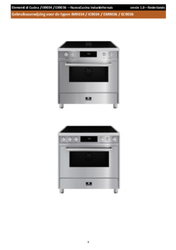 Gebruiksaanwijzing ELEMENTI DI CUCINA fornuis inductie black steel hammer IC9034 BSH IX B