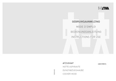 Gebruiksaanwijzing ETNA afzuigkap geintegreerd AG361ZT