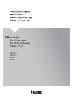 Gebruiksaanwijzing ETNA afzuigkap wand AD571ZT