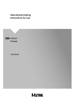 Gebruiksaanwijzing ETNA vrieskast inbouw VD8178DNF