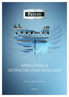 Gebruiksaanwijzing FALCON fornuis 900S inductie chinese blue