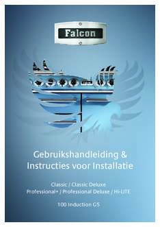 Gebruiksaanwijzing FALCON fornuis Classic Deluxe 100 inductie stone blue