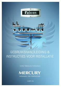 Gebruiksaanwijzing FALCON fornuis Mercury 1082 inductie