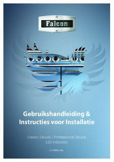 Gebruiksaanwijzing FALCON fornuis Professional Deluxe 110 inductie RVS