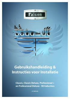 Gebruiksaanwijzing FALCON fornuis Professional Plus 90 inductie zwart