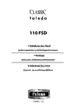 Gebruiksaanwijzing FALCON fornuis gas Classic 110 gas cranberry