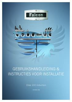 Gebruiksaanwijzing FALCON fornuis inductie ELISE LUXE 100 RVS