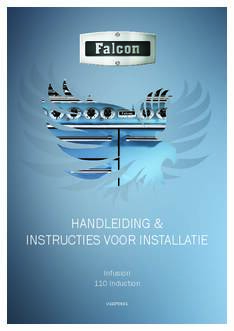 Gebruiksaanwijzing FALCON fornuis inductie Infusion 110 mineral green