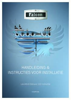 Gebruiksaanwijzing FALCON fornuis inductie Leckford Deluxe 110 slate