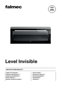 Gebruiksaanwijzing FALMEC afzuigkap downdraft LEVEL INVISIBLE
