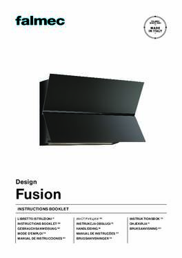 Gebruiksaanwijzing FALMEC afzuigkap eiland FUSION 85 ZWART