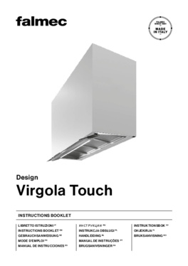Gebruiksaanwijzing FALMEC afzuigkap inbouw VIRGOTOUCH120W3