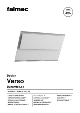 Gebruiksaanwijzing FALMEC afzuigkap wand grijs glas VERSO85G 1