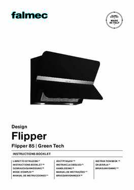Gebruiksaanwijzing FALMEC afzuigkap wand zwart glas FLIPP55BL