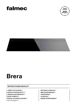 Gebruiksaanwijzing FALMEC inductie kookplaat met afzuiging inbouw BRERA90 BM
